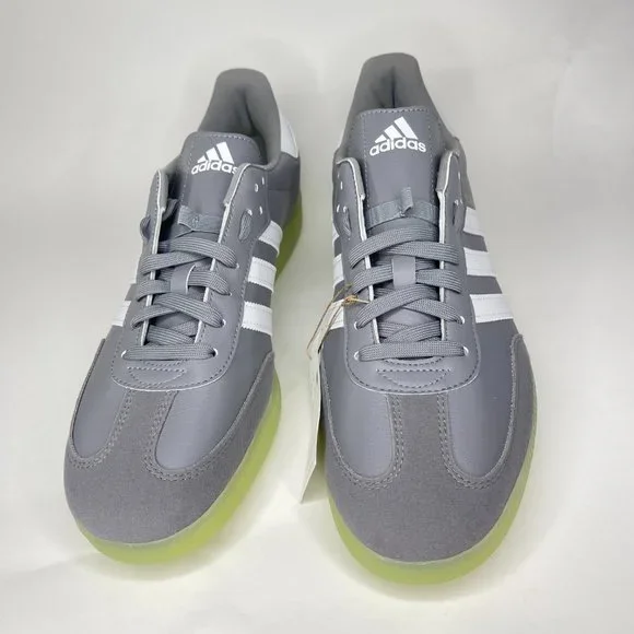 Adidas Mens VeloSamba Vegan Gray Pulse Lime Cycling Shoes  display picture 2